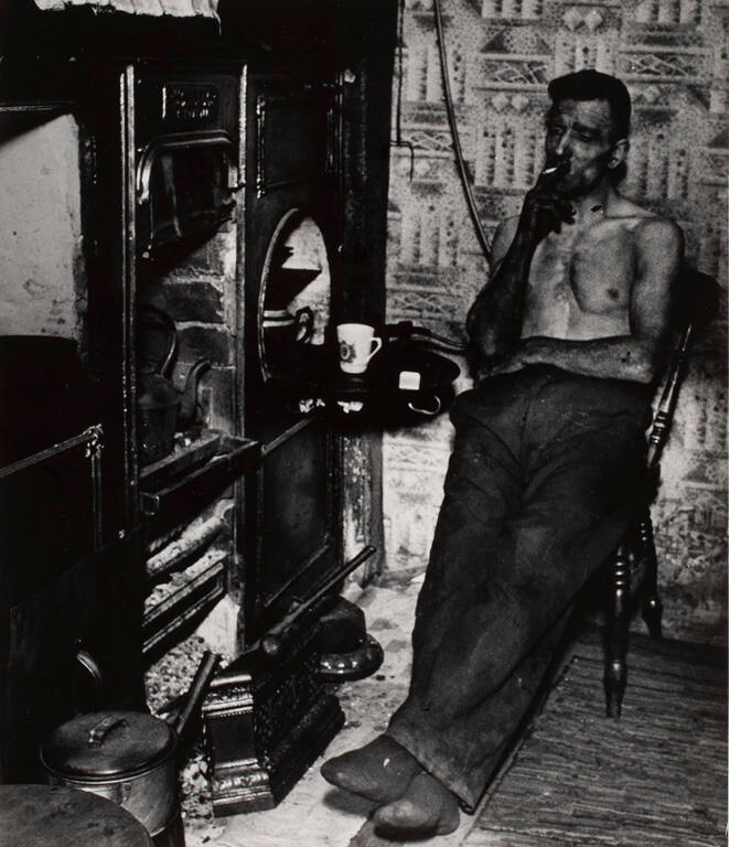 East Durham coal-miner just home from the pit