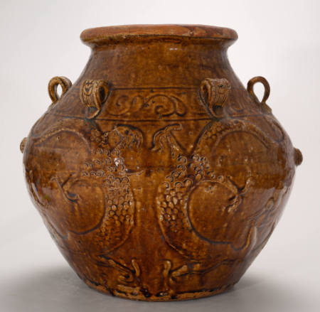 Martaban type jar with design of dragons