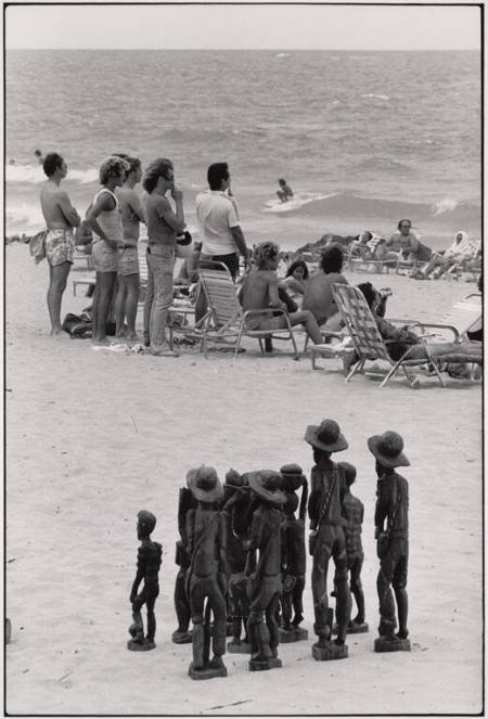 People & statues on beach, San Juan, Puerto Rico, from the portfolio Recent Developments
