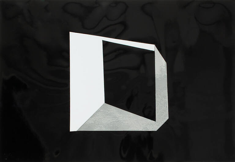 White and Silver Frame