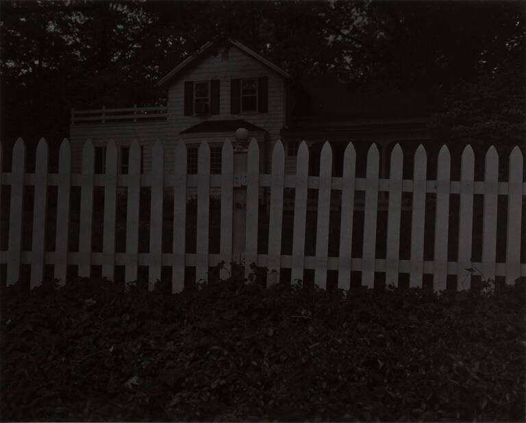 Untitled #1 (Picket fence and farmhouse), from the portfolio Night Coming Tenderly, Black
