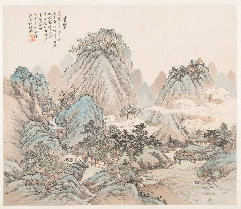 Mo Li, from an album of twelve landscapes