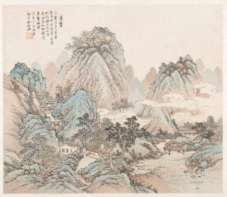 Mo Li, from an album of twelve landscapes