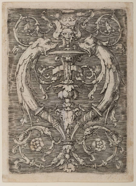 Ornament mit zwei Delphinem (Ornament with Two Dolphins)