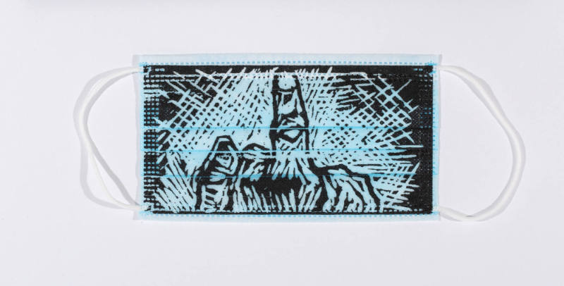 Mask with Middle Finger, from the Finger series included in the complete collection: MASK