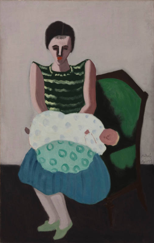 Girl with Sleeping Baby