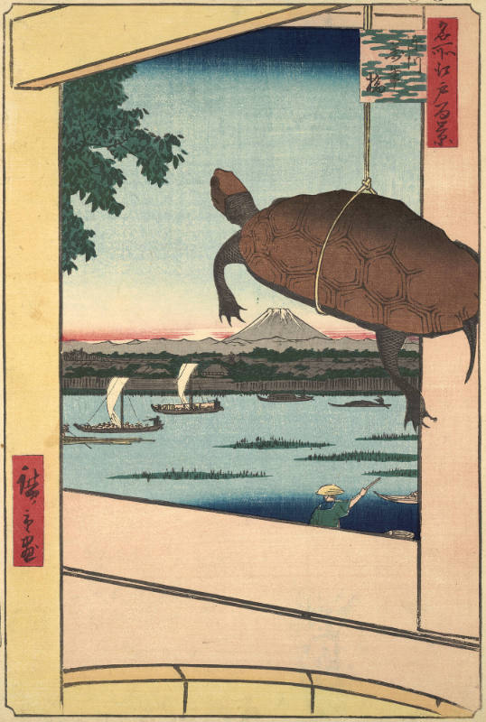 Mannen Bridge, Fukagawa:  #56 from One Hundred Famous Views of Edo