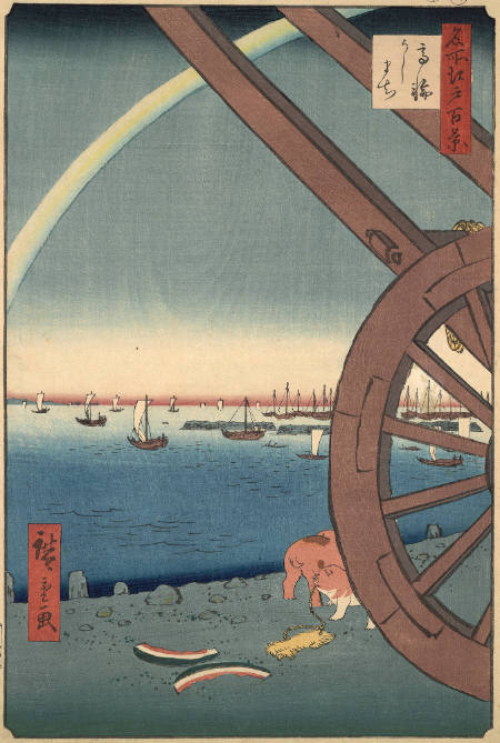 Ushimachi, Takanawa:  #81 from One Hundred Famous Views of Edo