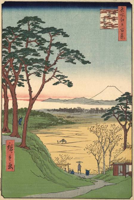 Grandpa's Teahouse, Meguro:  #84 from One Hundred Famous Views of Edo
