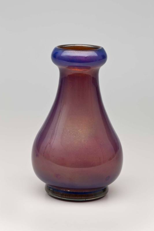 Vase, translucent purple, lustre