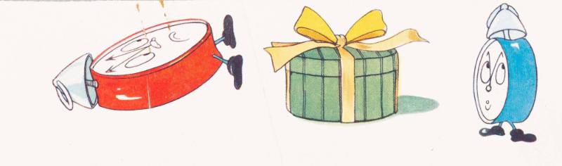 Illustration from the children's book, Little Blue Clock, by Elizabeth Roberts