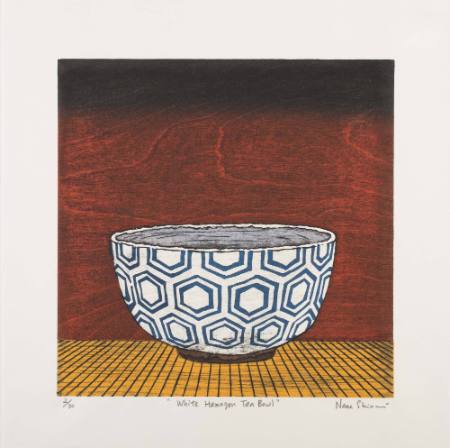 White Hexagon Tea Bowl