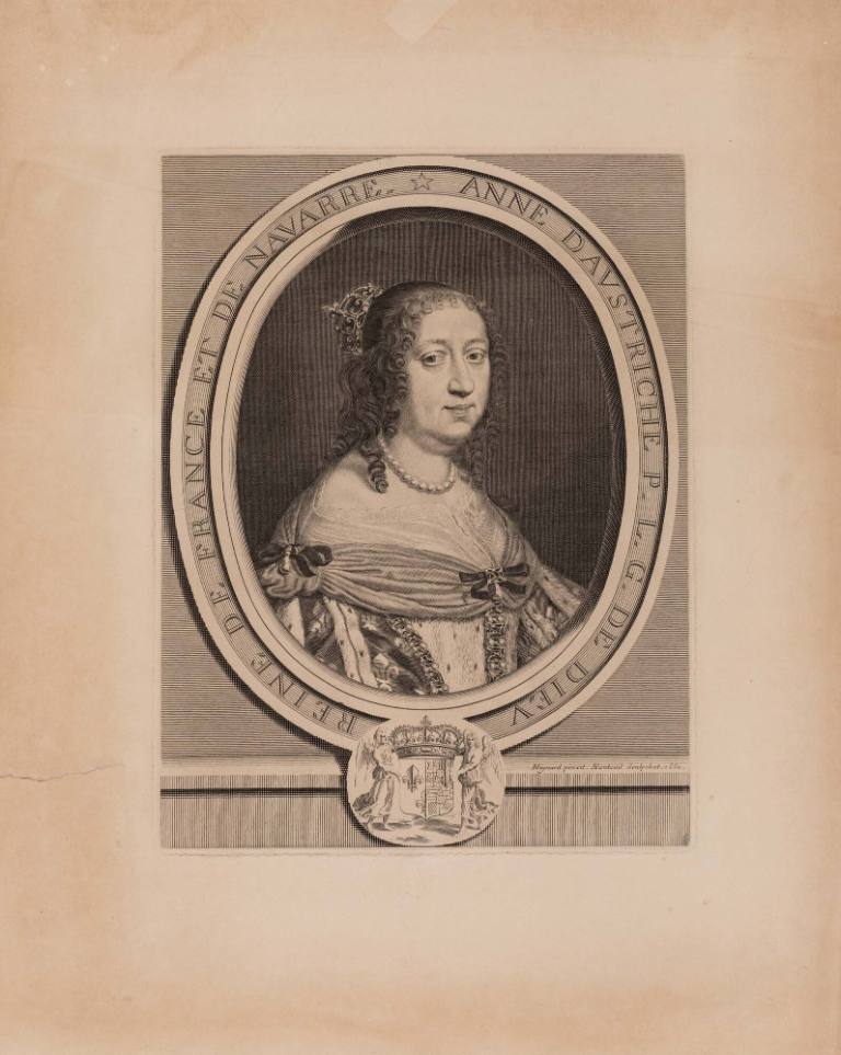 Anne d'Autriche par la Grace de Dieu Reine de France et de Navarre