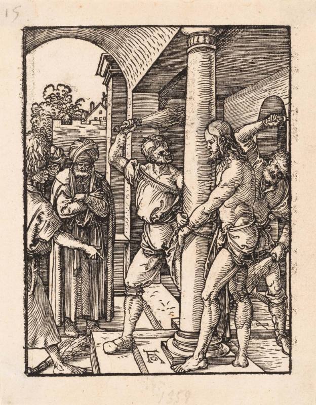 The Flagellation, from the Small Passion (later printing, ca. 1540-50)