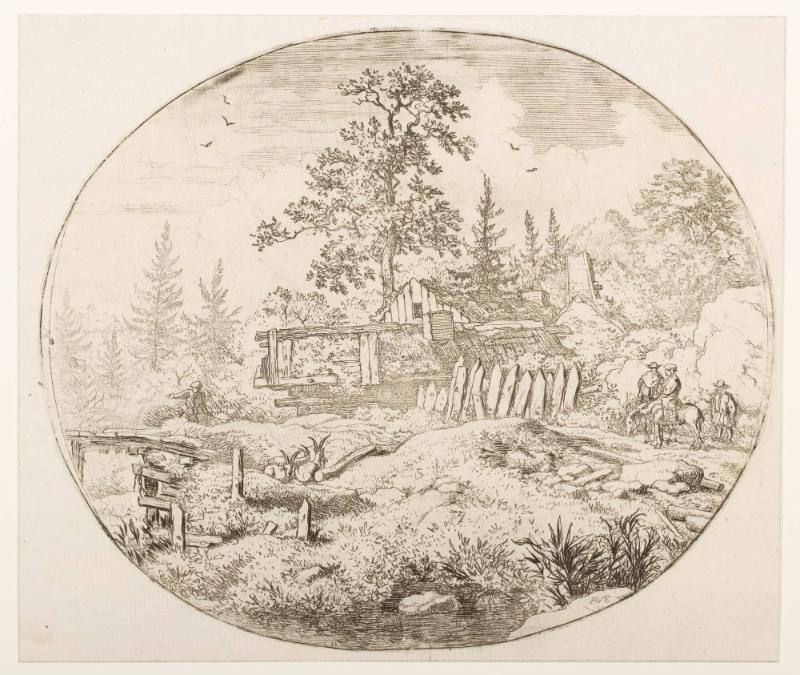 Landscape with a Wooden Bridge