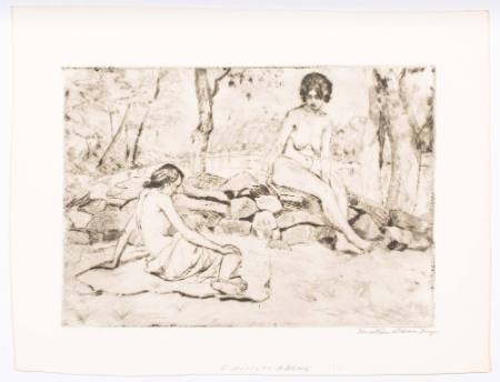 Two Nudes at a Brook