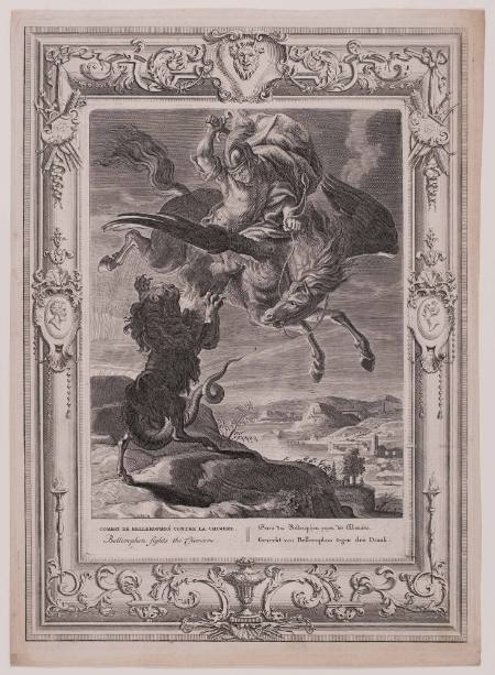 Bellerophon fights the Chimoera