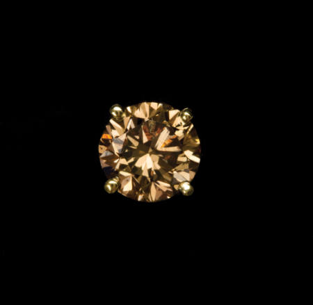 Brown Diamond Tie Tack