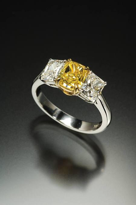 Internally Flawless Yellow Diamond Ring