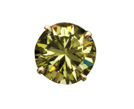 Yellow Diamond Tie Tack