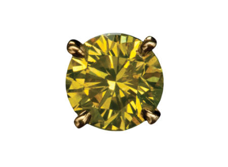 Yellow Diamond Tie Tack