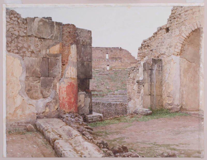 View of the Large Theatre at Pompeii