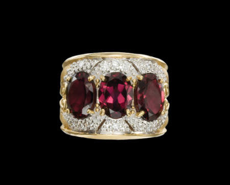 Rhodolite Garnet Ring