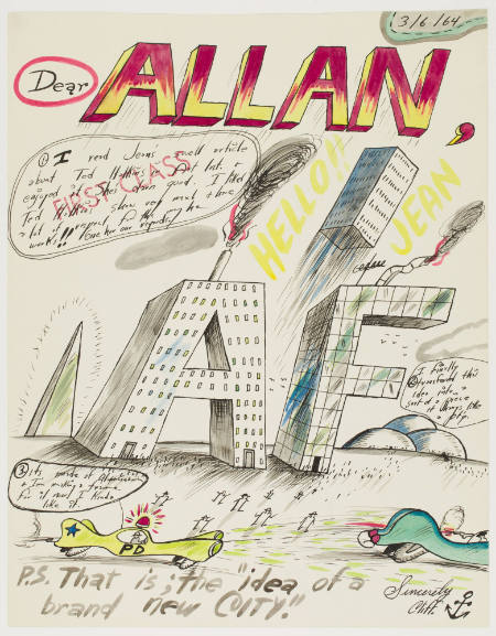 AF [Dear Allan; Hello! Jean; . . . “the idea of a brand new CITY.”]