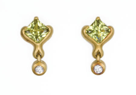 Elizabeth Rand Mali Garnet Earrings