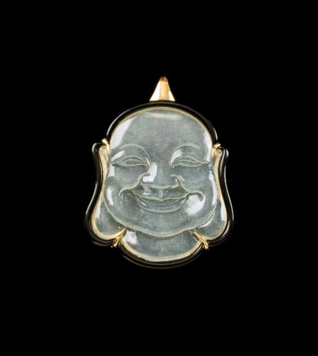Carved Jade Buddha Pendant