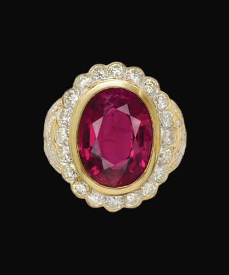 Rubellite Tourmaline Ring