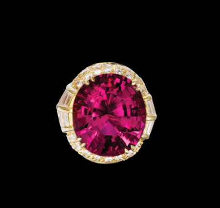 Rubellite Tourmaline Ring