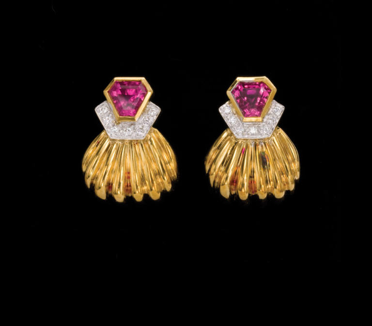 Rubellite Tourmaline Earrings