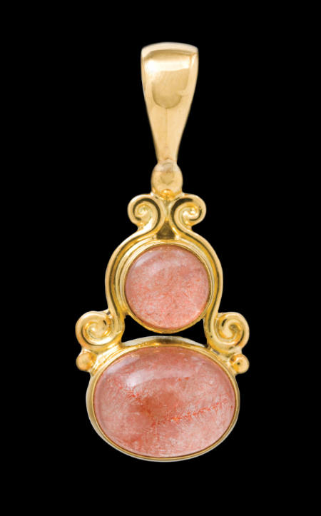 "Strawberry" Quartz Pendant