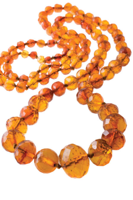 Faceted Baltic Amber Necklace