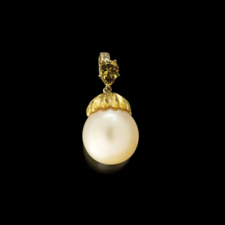 South Sea Pearl and Diamond Pendant