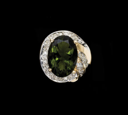Moldavite Ring