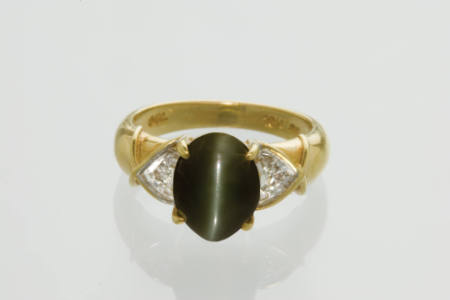 Cat's Eye Actinolite Ring