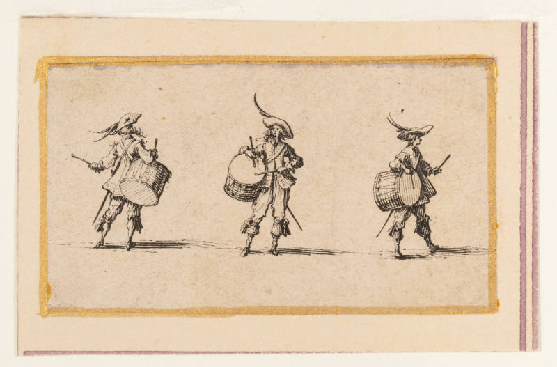 L'exercice du tambour (Drum Drill), plate 2 from Exercices Militaires (Military Drills)