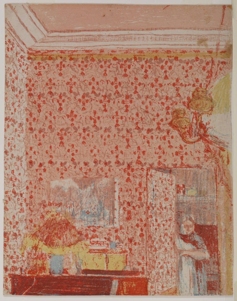 Intérieur aux tentures roses I, from Paysages et Intérieurs (Interior with Pink Wallpaper I and II)