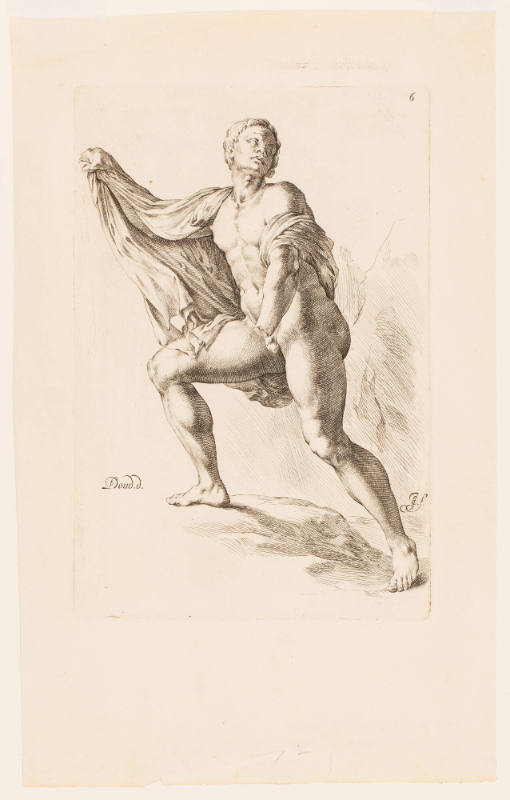 Fleeing Son of Niobe, plate 6 from the Signorum veterum icones
