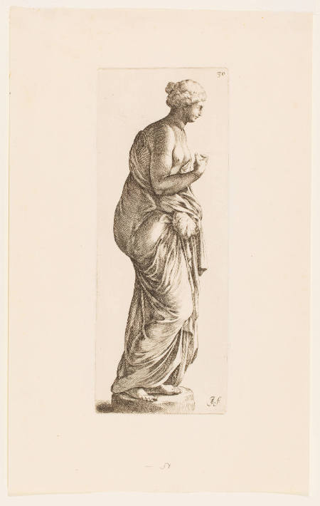 Female Statue with a Bird, plate 30 from the Signorum veterum icones