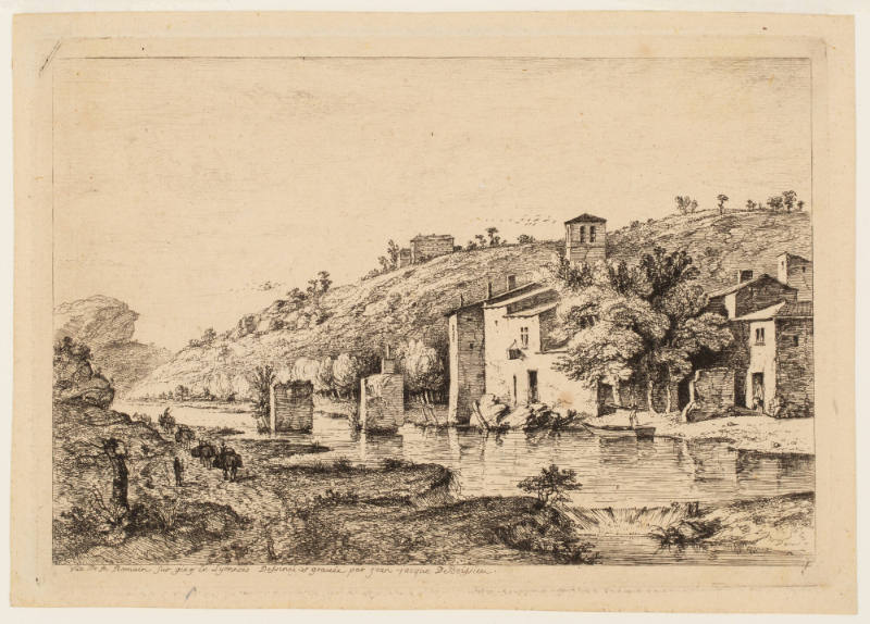 View of Saint Romain sur Gier, near Lyon