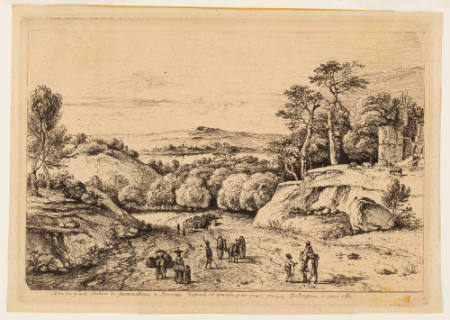 View of the Great Road from Fontainebleau at Bouron