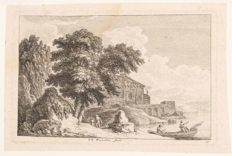 European Landscape with Boat