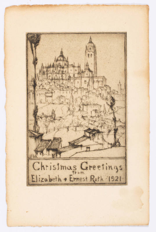 Christmas Greetings from Elizabeth and Ernest Roth