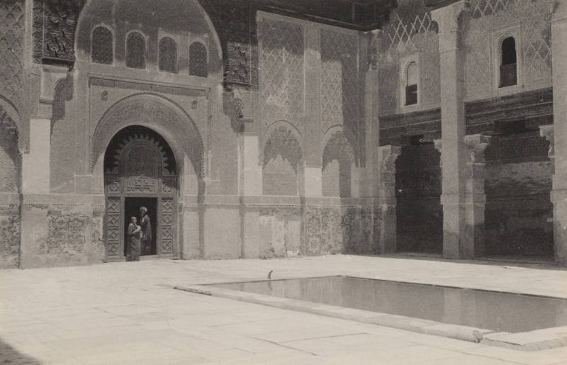 The courtyard of the principle mosque, Marakesh