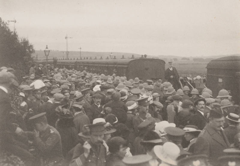 First line entraining en route for Gallipoli