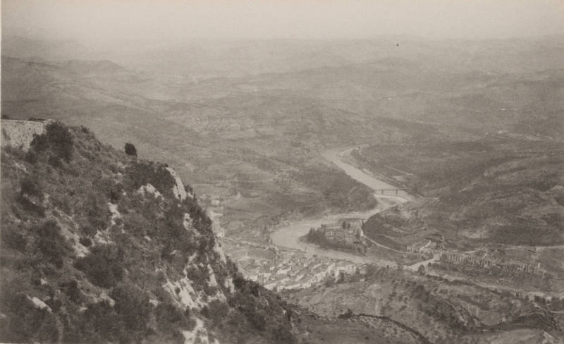 Monistrol and Llobregat River from Montserrat