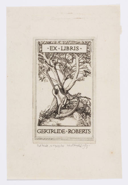 Bookplate for Gertrude Roberts